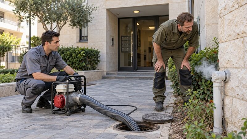 בדיקות עשן: ריח מסתורי בבניין? כך מאתרים חיבורים לקויים במערכת הביוב